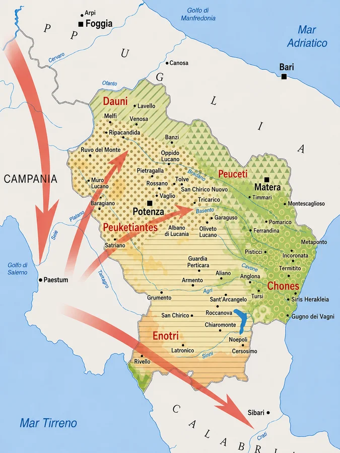 Carta del territorio lucano